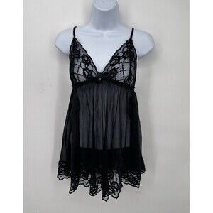 Vintage Frederick's of Hollywood Mesh Lingerie OPEN BUST Bombshell PEEK A boo M